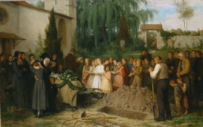 Entierro de un niño de Albert Anker